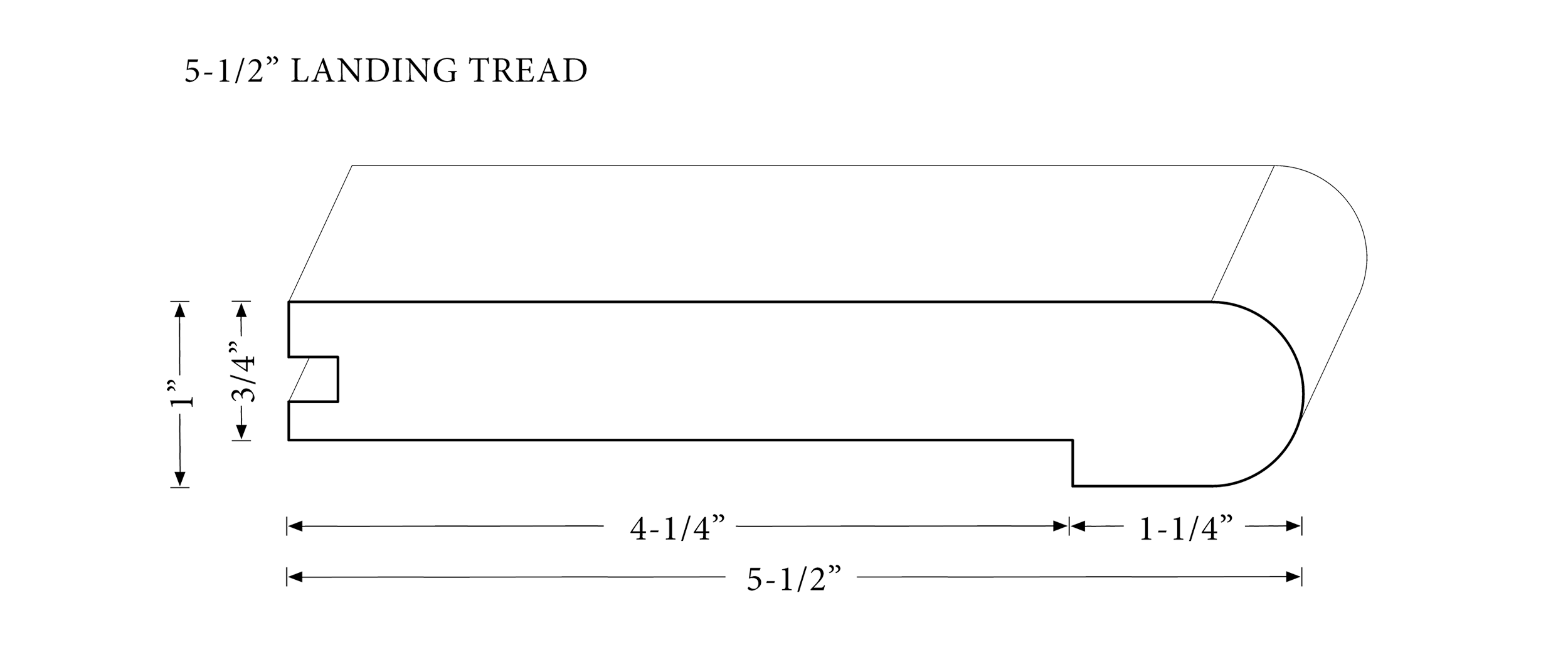 Landing Tread Diagram - Large