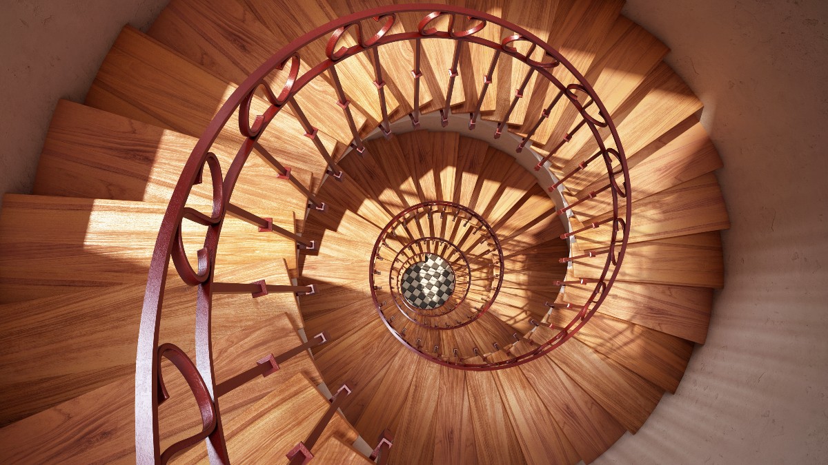 beautiful wood stair risers