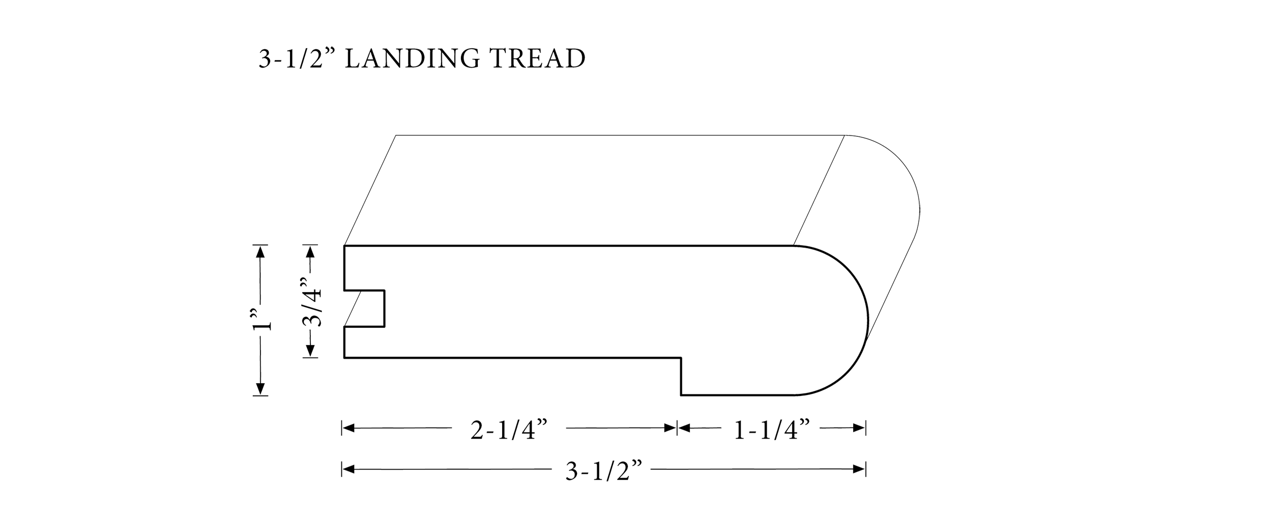 Landing Tread Diagram - Small